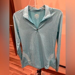 Slazenger Women's Teal Zip-Up 1/4 zip pullover